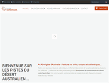Tablet Screenshot of galerie-gondwana.com